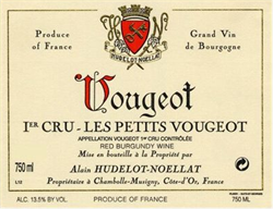 2016 Vougeot 1er Cru, Les Petits Vougeot, Domaine Hudelot--Noellat